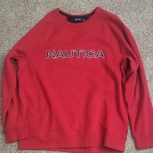 Nautica Men's Bold Red Crewneck Sweater